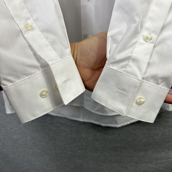 Van Heusen Men's Regular Fit/ Button Down Dress Shirt /White/ 15- 32/33 NEW READ - Picture 5 of 9